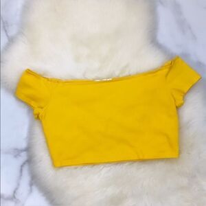 Cropped Yellow Top Sz Small